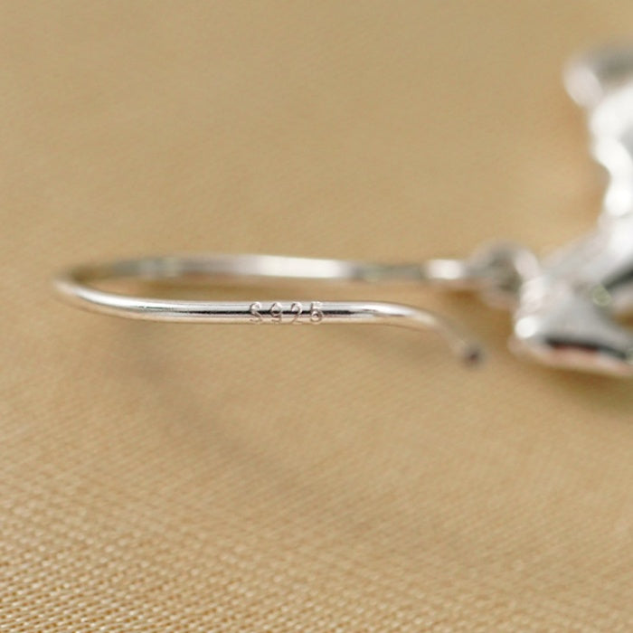 Horse & Coin Sterling Silver Drop Earrings-Onward with Spirit