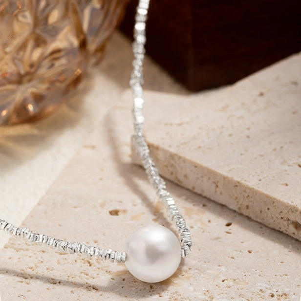 Shell Pearl Sterling Silver Necklace-Always Back to You