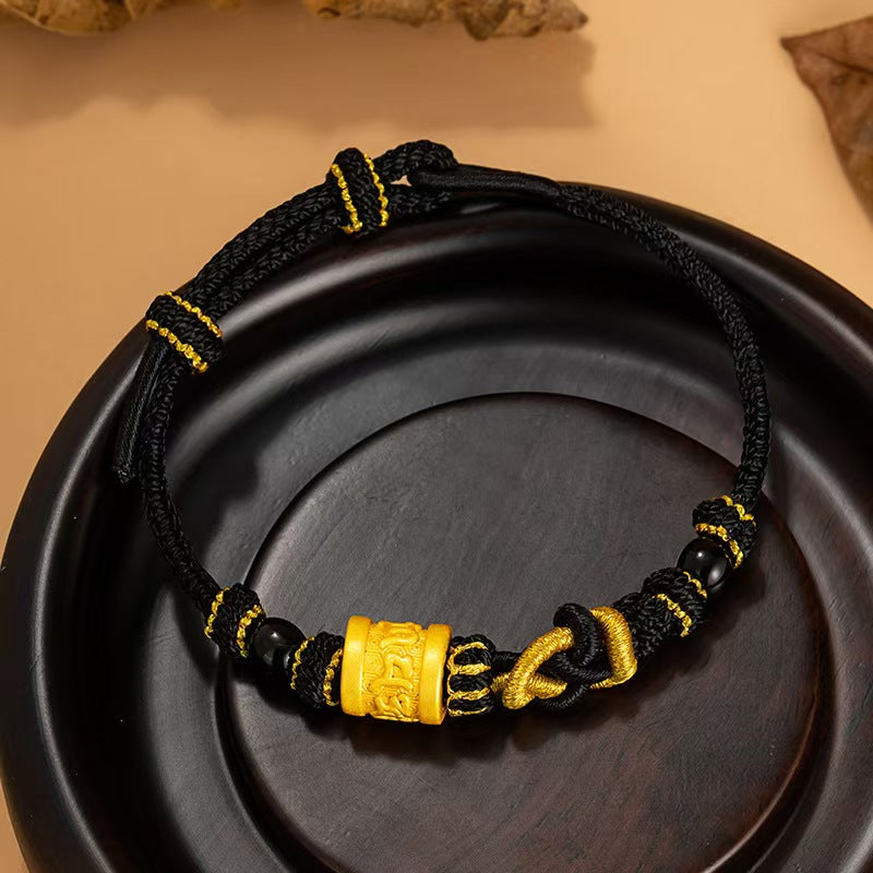 Tibetan Six True Words Handmade String Bracelet-Luck and Protection