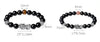 999 Silver Pixiu Black Obsidian Couple Bracelet-Protection and Wealth