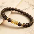 Calm & Prosperity-Pixiu Agarwood Bead Bracelet