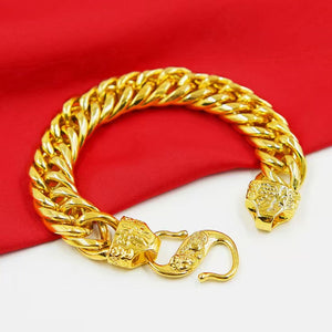 18K Gold Double Pixiu Fu Bracelet-Protection&Luck