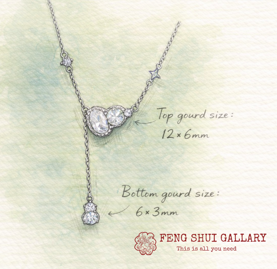 Double Blessing Gourd Serenity Necklace