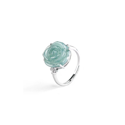 Rose Jade Ring-Enlightening Love