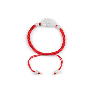 Pixiu Jade Red String Bracelet-Proection and Wealth