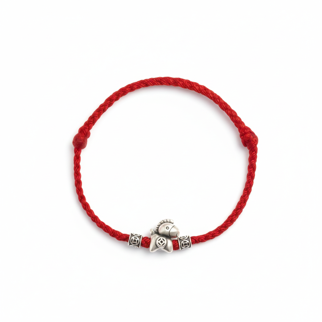 2026 Zodiac Horse Bracelet–Red String “Wealth Arrives Swiftly”