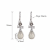 White Jade Ruyi Pipa Earrings-Good Fortune and Prosperity