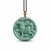 Soaring Fortune Jade Horse Pendant Necklace