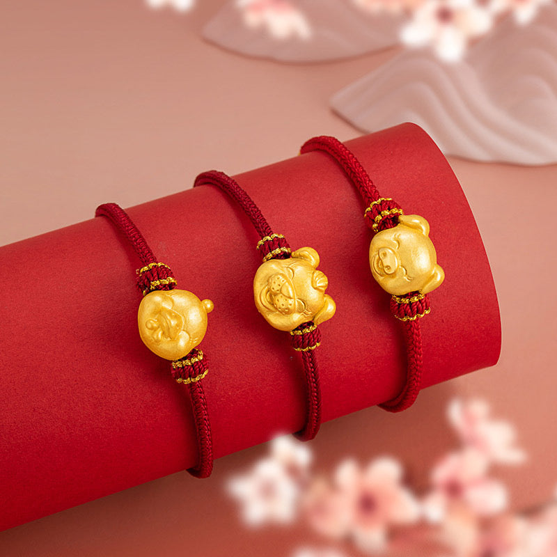 Birth Year Zodiac Red String Bracelet-Good Luck Protection