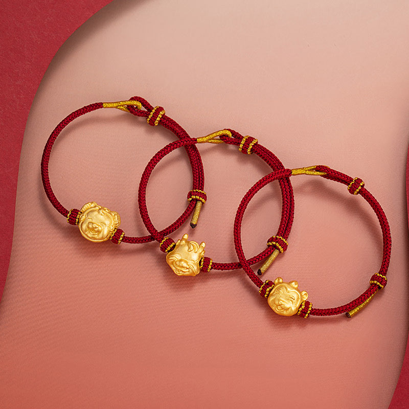 Birth Year Zodiac Red String Bracelet-Good Luck Protection