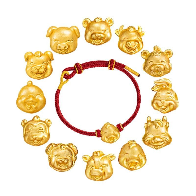 Birth Year Zodiac Red String Bracelet-Good Luck Protection