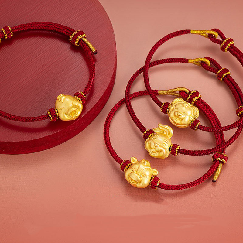 Birth Year Zodiac Red String Bracelet-Good Luck Protection