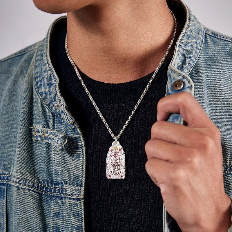 Taoist Wealth Talisman Pendant-Protection & Harmony