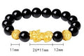 Wealth Pixiu Black Obsidian Bracelet new edition-Attract Luck