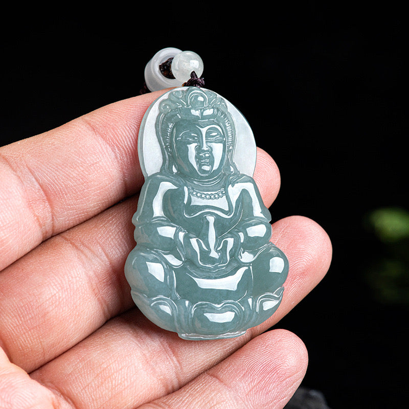 Guan Yin Buddha Jade Pendant-Protection&Healing