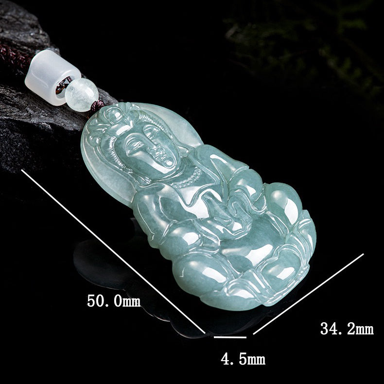Guan Yin Buddha Jade Pendant-Protection&Healing