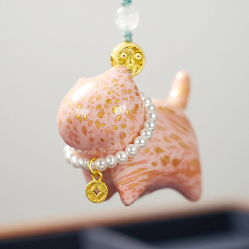 Lucky Fortune Cat Keychain-Wealth&Protection