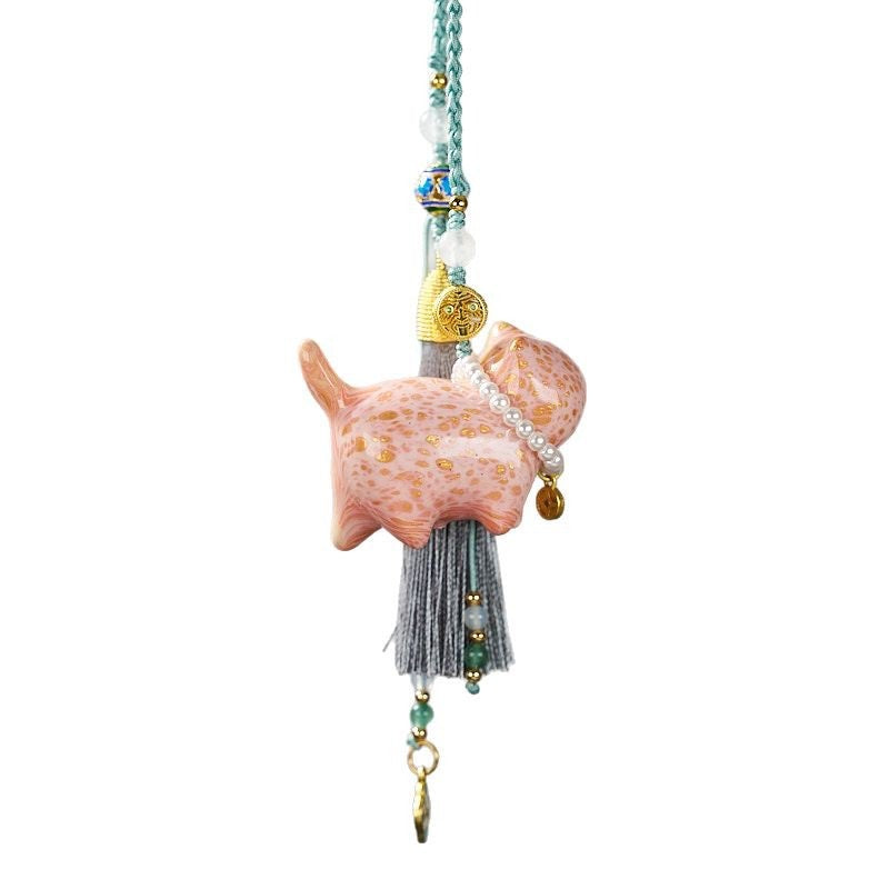 Lucky Fortune Cat Keychain-Wealth&Protection