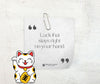 Maneki Neko Cat Silver Ring-Good Fortune and Luck