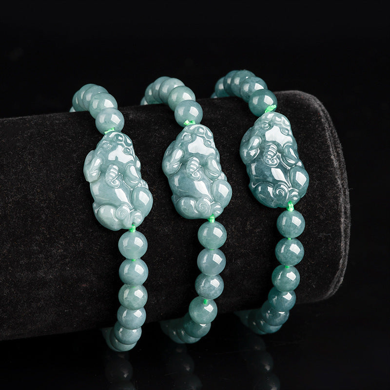 Jade Pixiu Wealth Flow Bracelet-The Guardian of Abundance