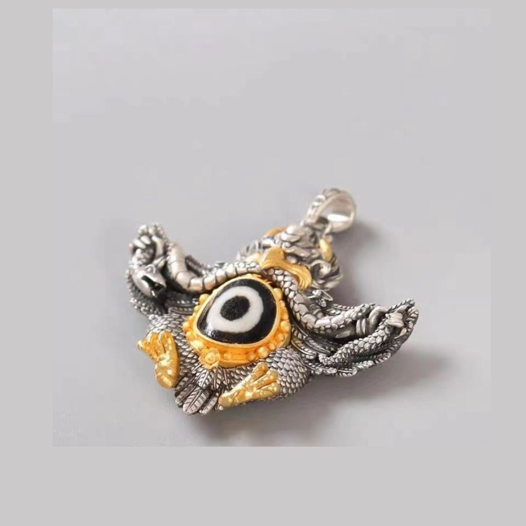 Garuda Birds Pendant-Buddhism Protection Charm Dzi Bead