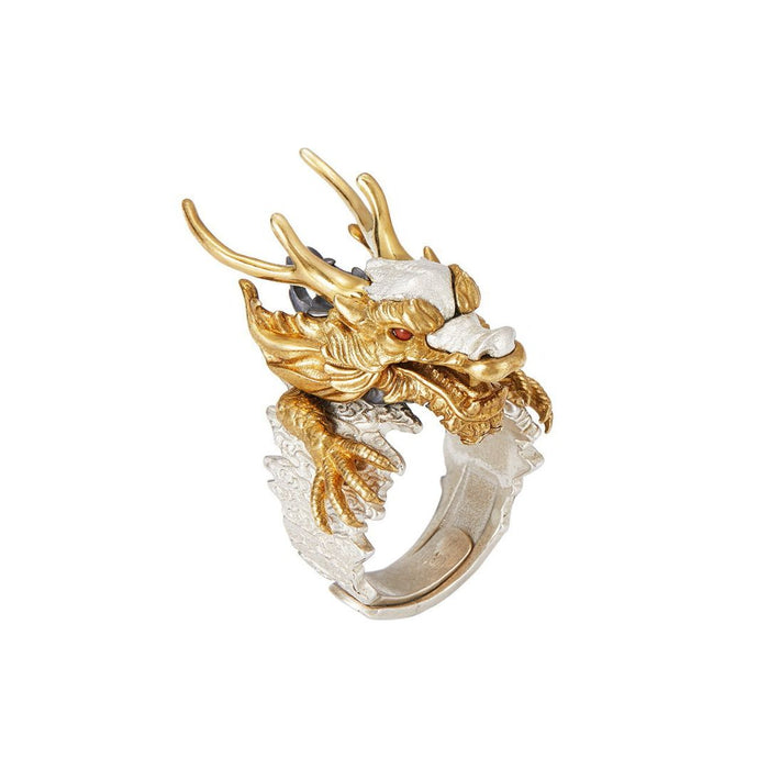 Fengshui Dragon Silver Ring 2024 New Edition Men