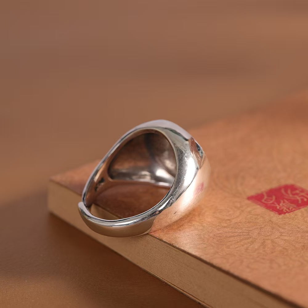 Pixiu Men Silver Ring-Wealth+Protection