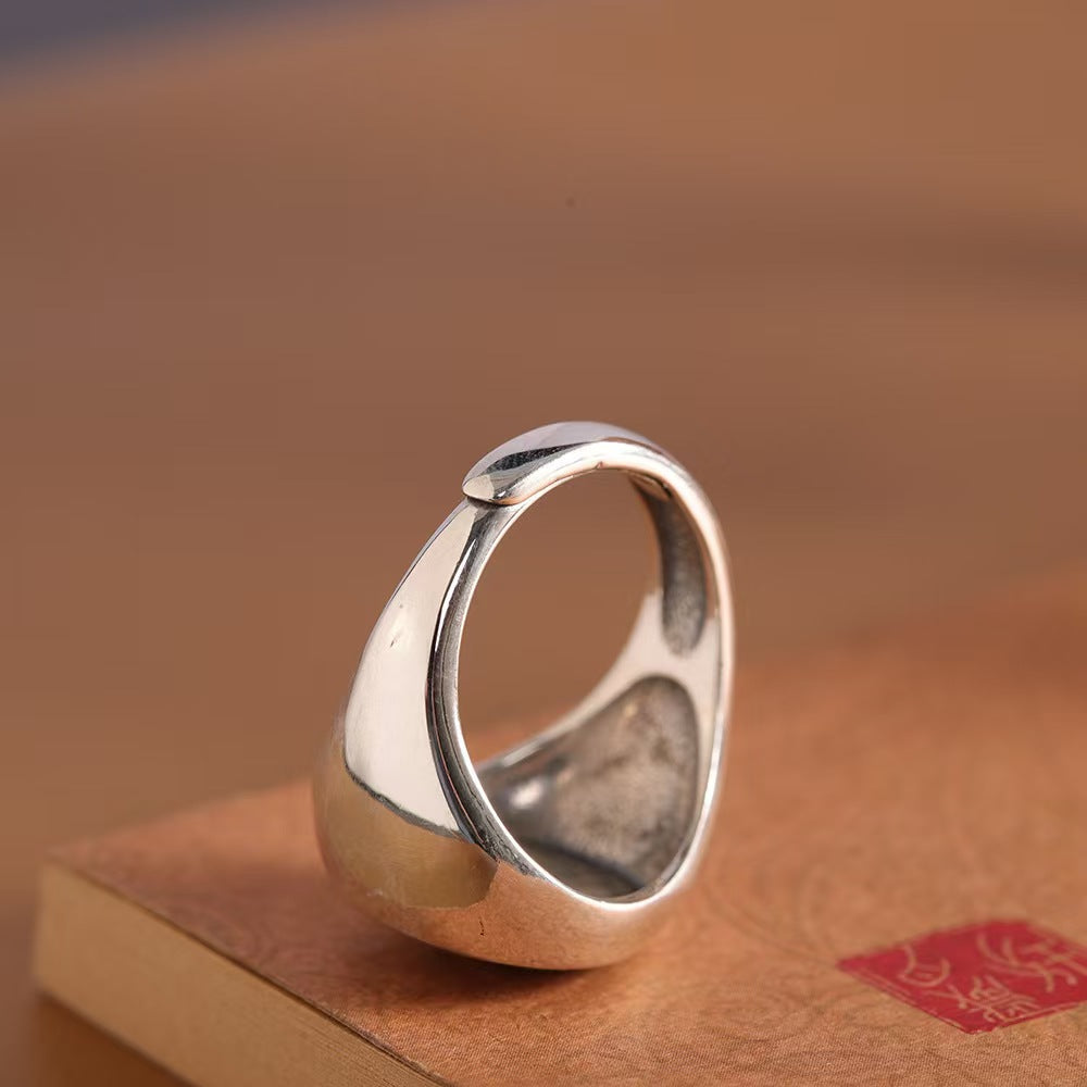 Pixiu Men Silver Ring-Wealth+Protection
