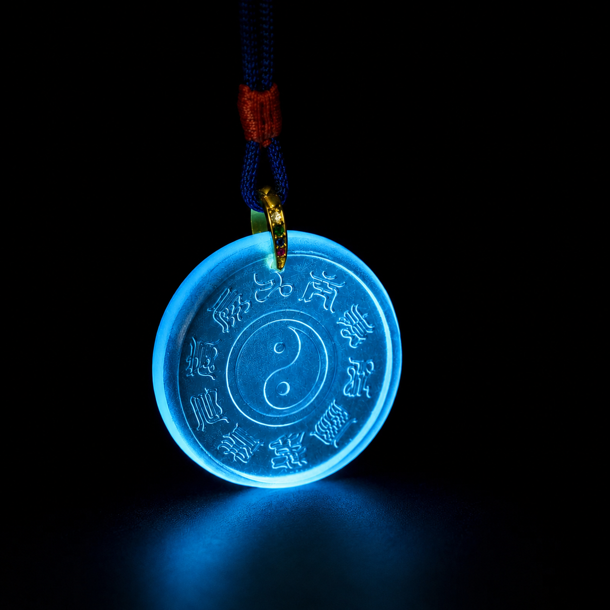 Tai Chi Bagua Glaze Pendant–Balance, Protection & Harmonious Energy