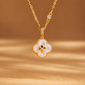 Mother-of-pearl four-leaf clover necklace 01-hero