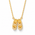 Ballet Slipper Necklace-A Little Ballet Sparkle