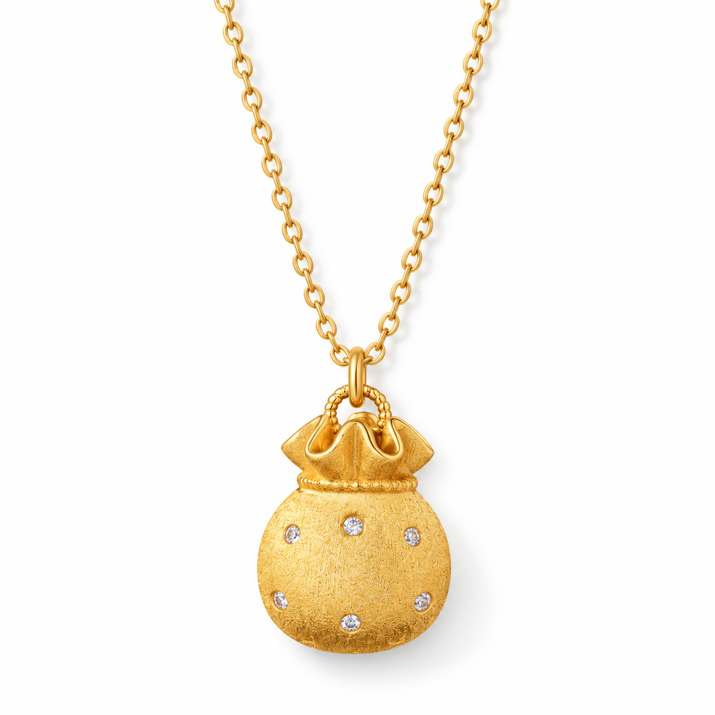 Blessings and Prosperity-Fortune Pouch Necklace