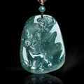 Der heilige Wald – Eisjadeit neunfarbiger Hirsch spirituelles Amulett