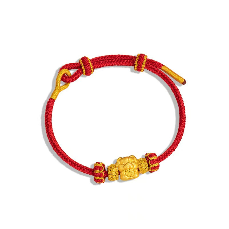 12 Zodiac Fortune Gold Bracelet – “Wealth on Arrival” Lucky Year Series
