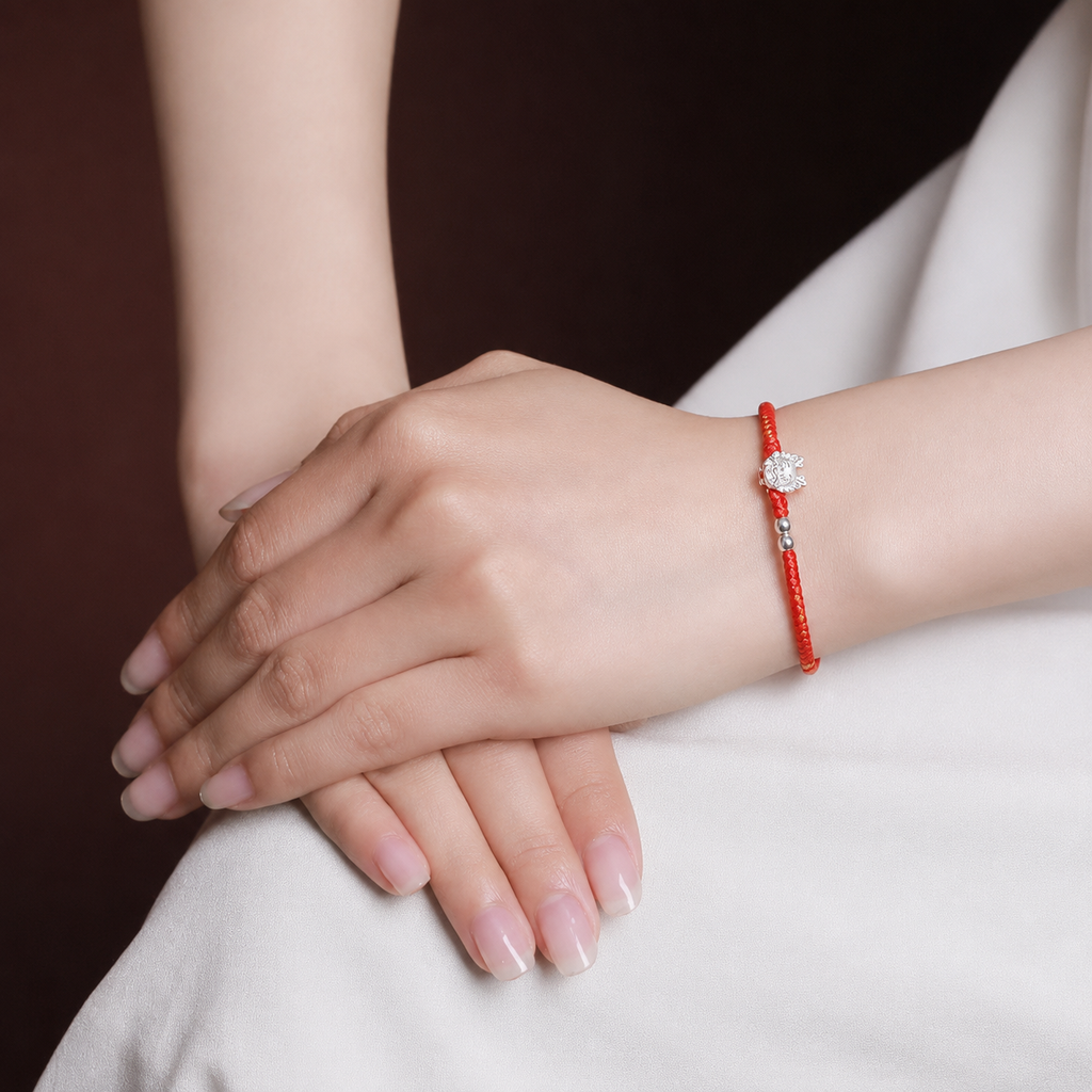 2024 Yeaf of Dragon Red String Bracelet-925 Sterling Silver product display