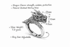 Dragon Silver Ring-Fortune Prosperity
