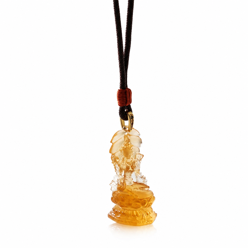 Four-Arm Guanyin Liuli Pendant–Compassion, Balance & Gentle Protection