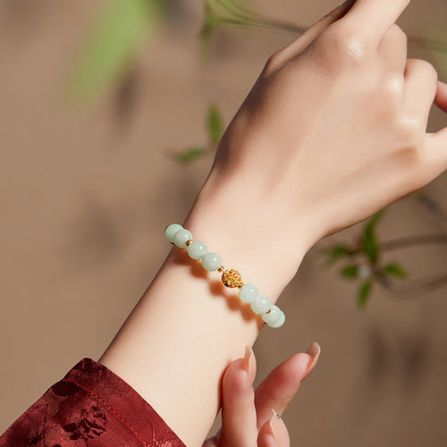 Supplier close view of bracelet worn on wrist