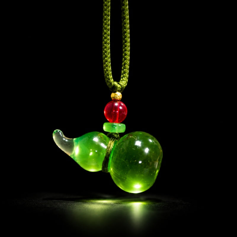 The Flow of Blessings-Handcrafted Liuli Hulu Abundance Amulet