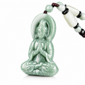 Natural Jade Serenity Guardian Guanyin Pendant – Peace, Protection & Inner Balance