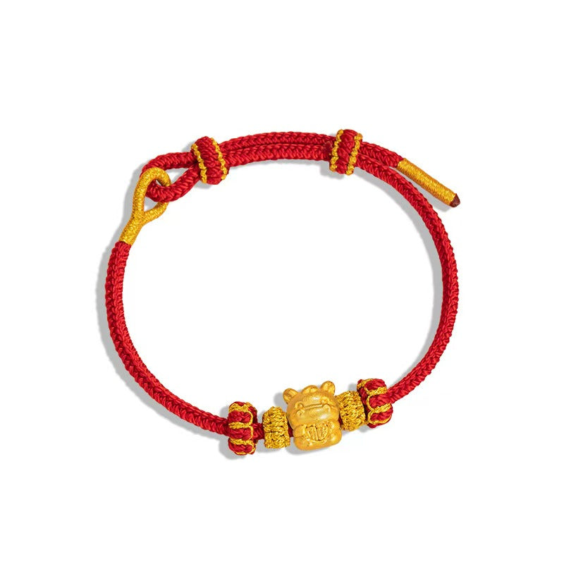12 Zodiac Fortune Gold Bracelet – “Wealth on Arrival” Lucky Year Series