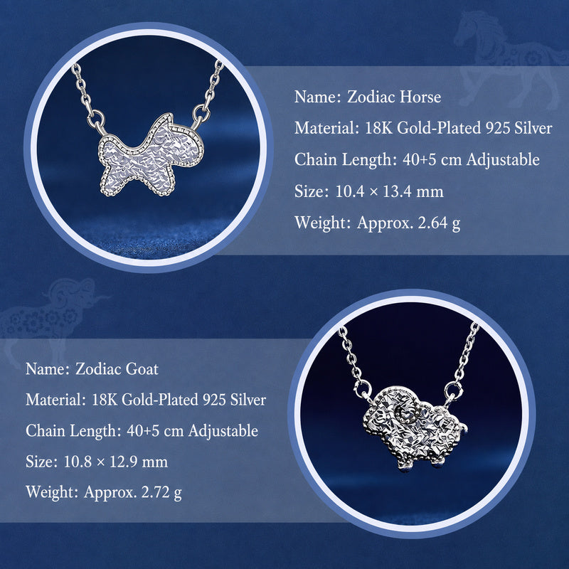 925 Silver Zodiac Necklace-Your Year, Worn with Meaning