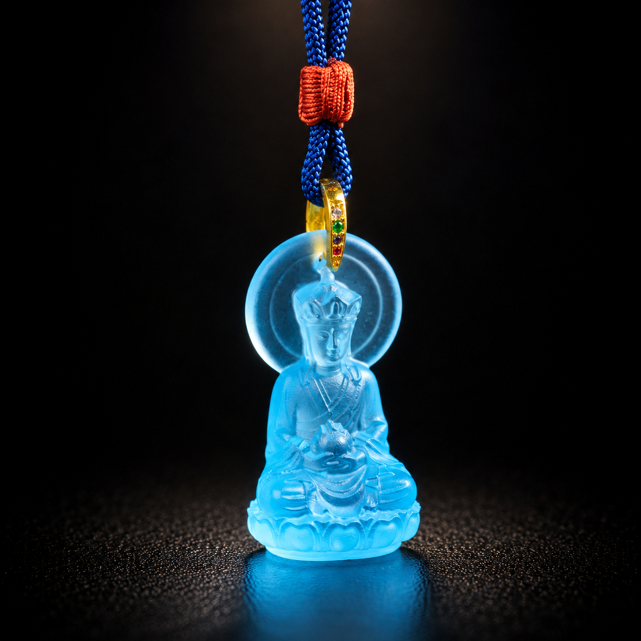 Ksitigarbha Glaze Pendant–Compassion, Protection & Steadfast Guidance