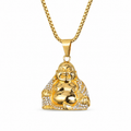 Laughing Buddha Lucky Pendant Necklace