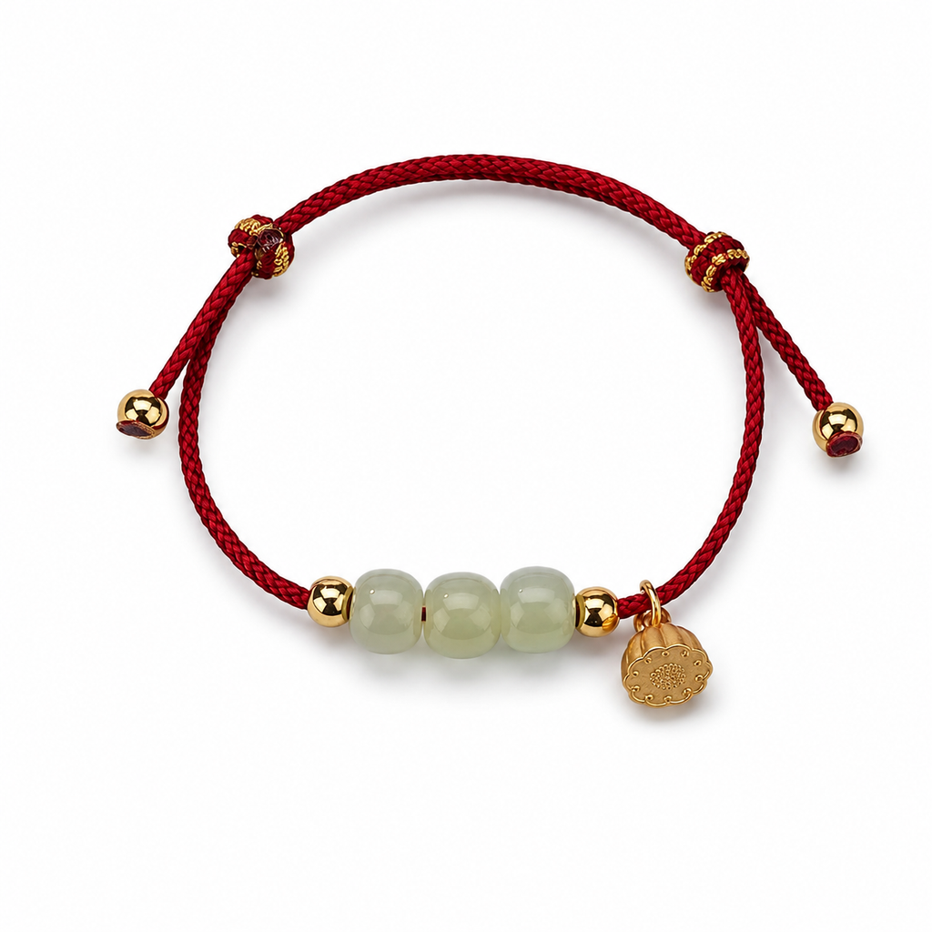Lotusblume Rotes Armband – Reinheit und Perfektion