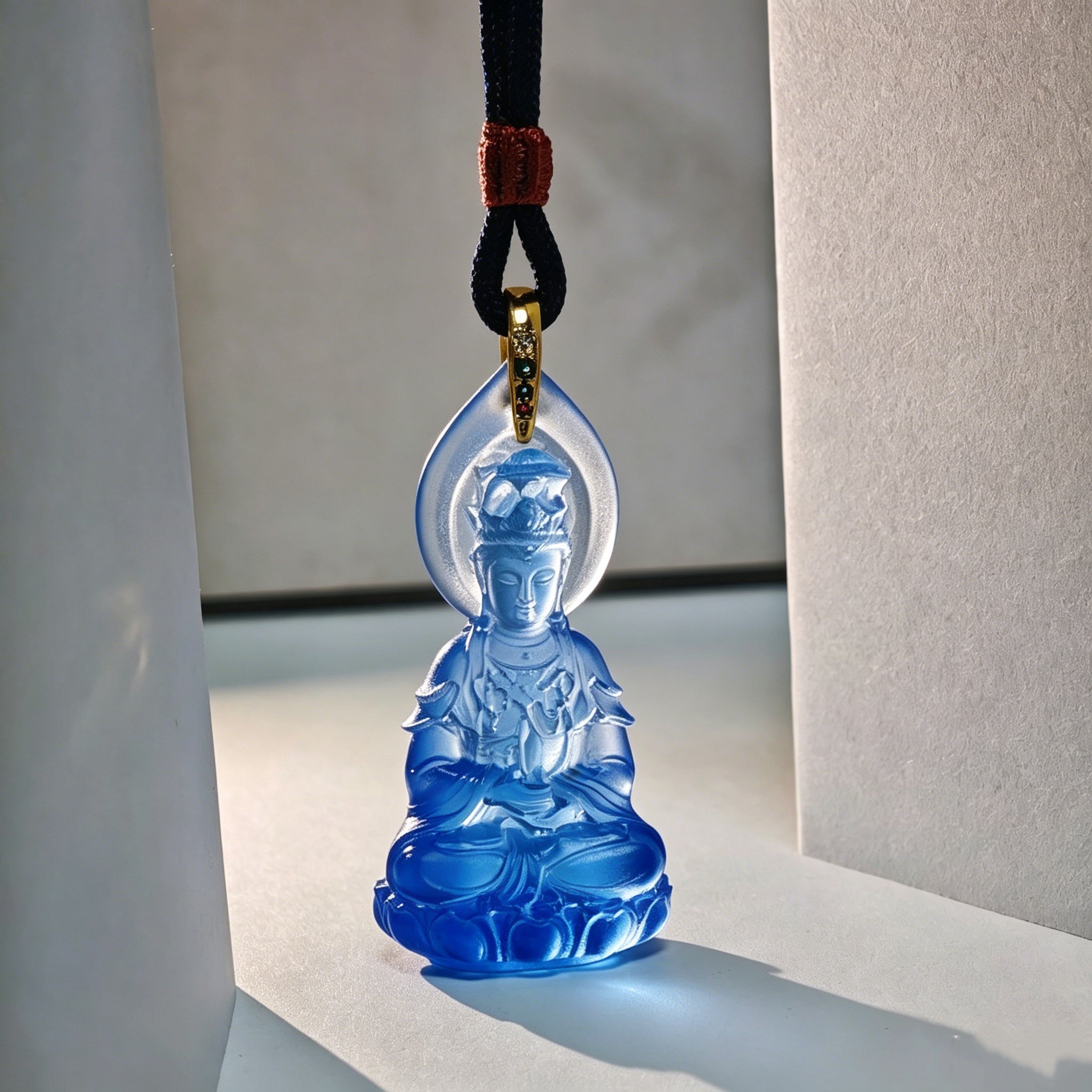 Mazu/Matsu Glaze Pendant–Protective Guardian Necklace for Peace & Clarity