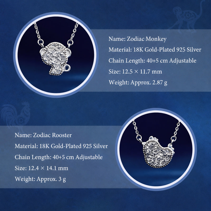 925 Silver Zodiac Necklace-Your Year, Worn with Meaning