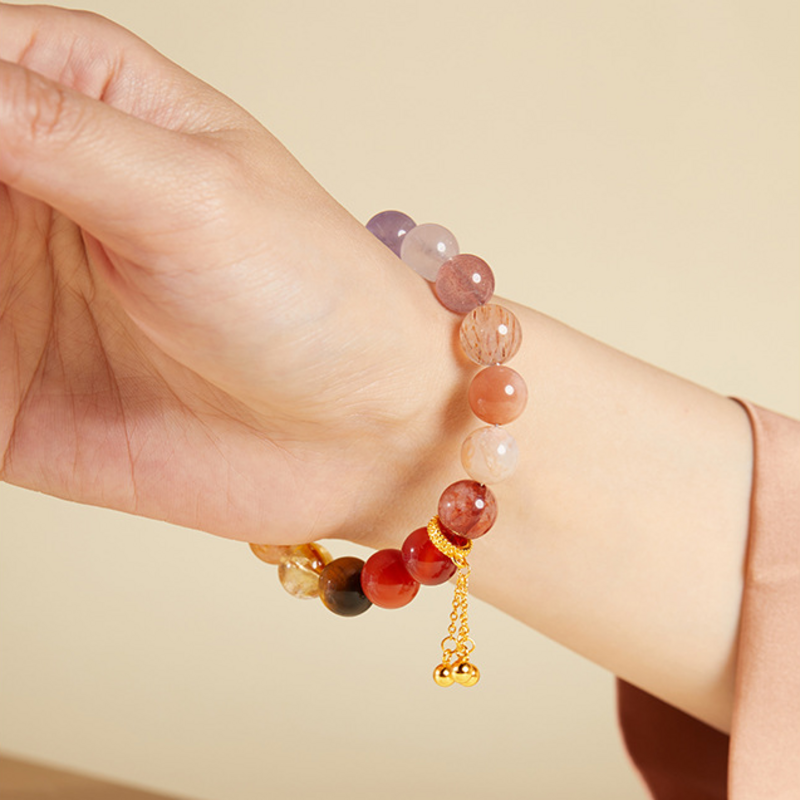Original supplier wrist photograph of multicolor crystal bracelet