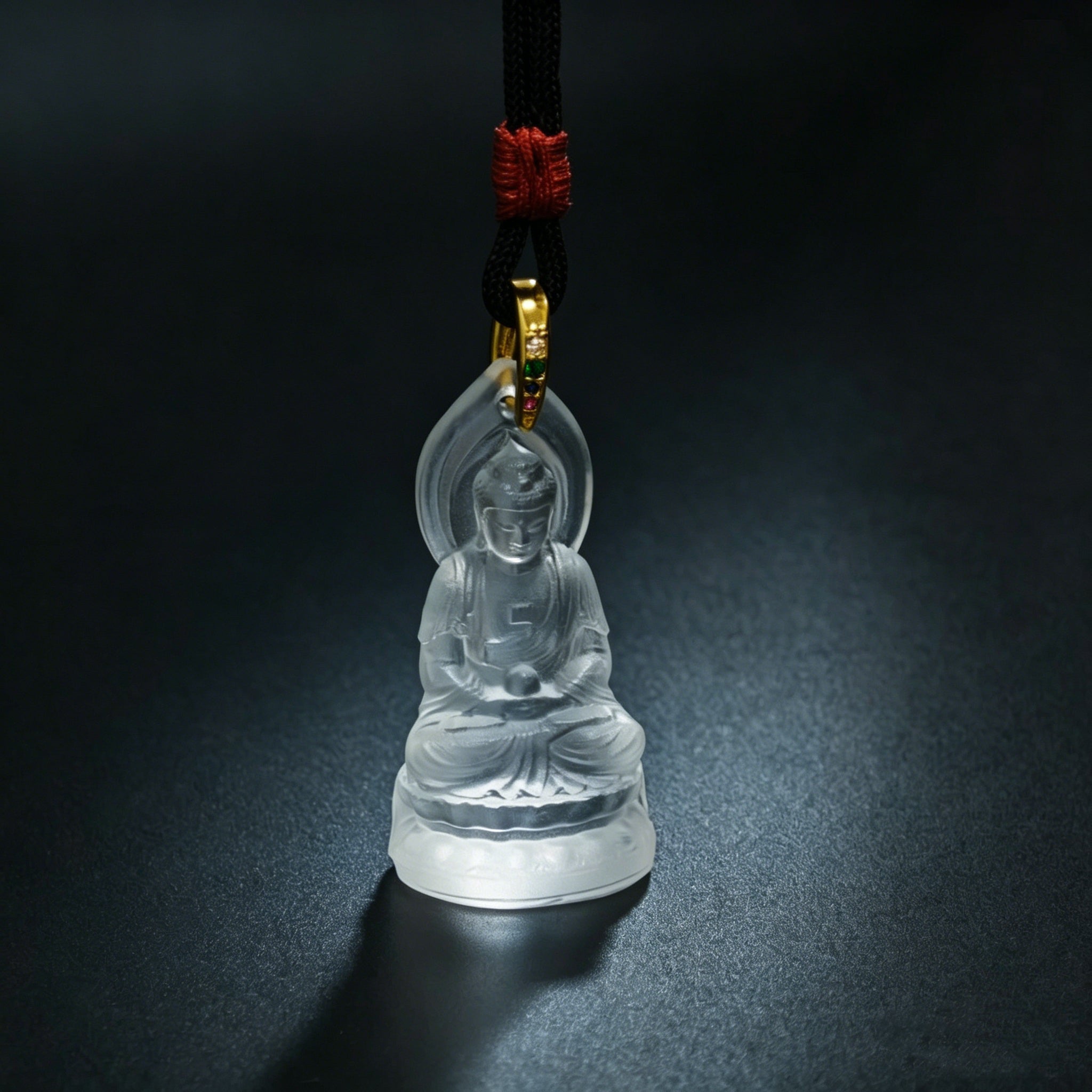 Amitabha Buddha Liuli Pendant – Peace, Blessings & Inner Serenity