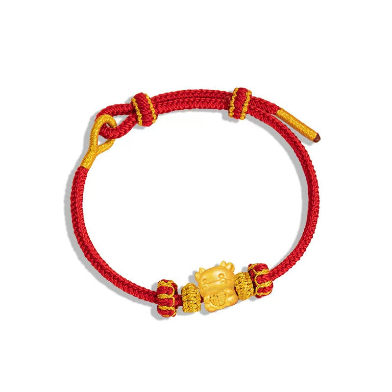 12 Zodiac Fortune Gold Bracelet – “Wealth on Arrival” Lucky Year Series